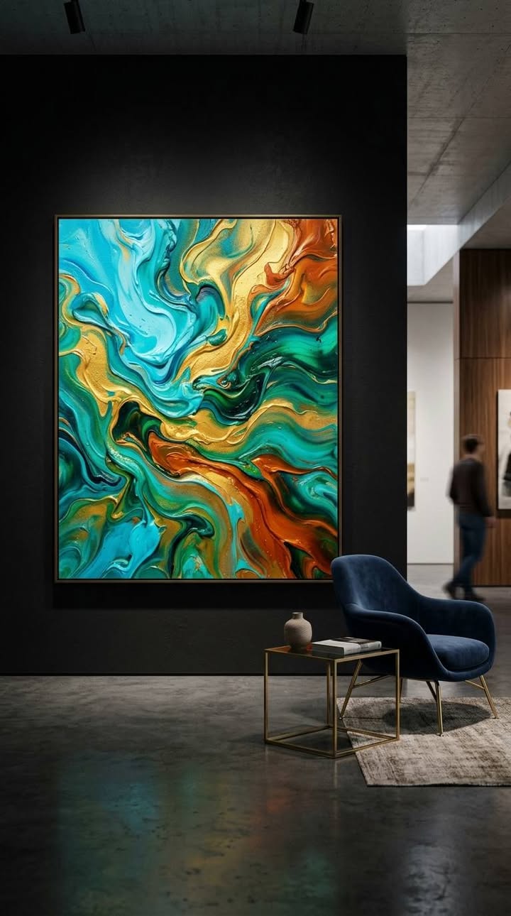 อัลบั้มรวมงานวาดสีน้ำมัน abstract โมเดิร์น หรูหรา