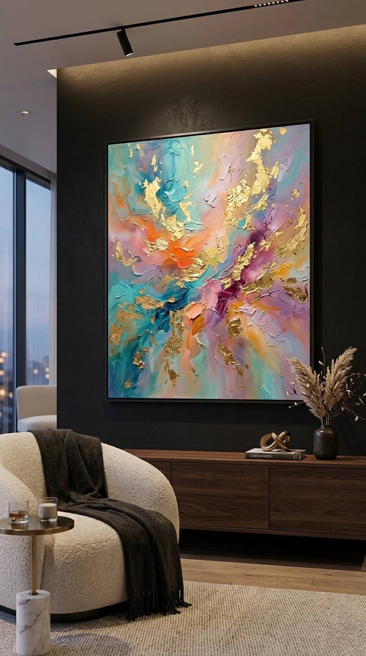 อัลบั้มรวมงานวาดสีน้ำมัน abstract โมเดิร์น หรูหรา