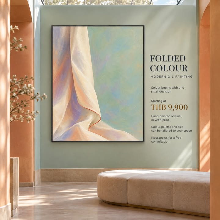 Colour softly unfolding