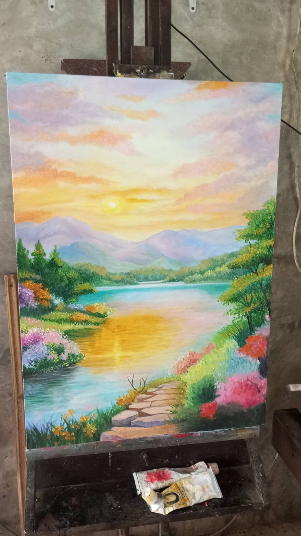 ผลงานระหว่างวาด RoLa Art ลำดับ 11