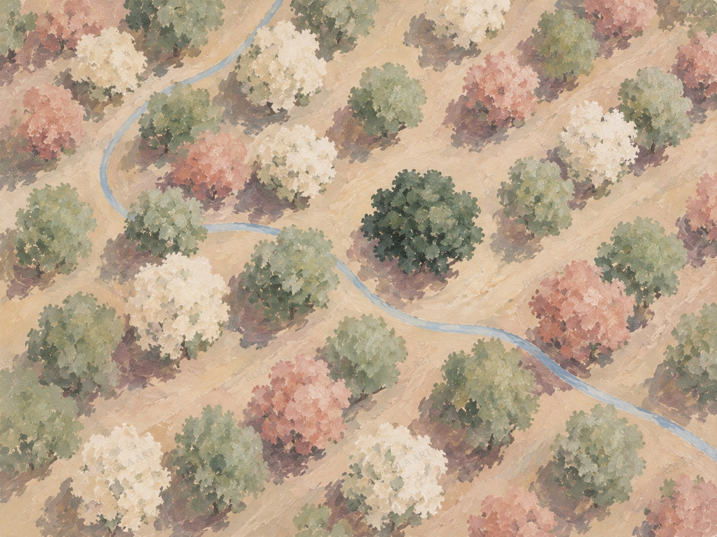 Orchard Before Noon — ภาพจำลองแนวคิด