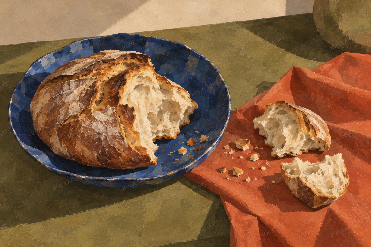 Bread Shared Slowly — ภาพจำลองแนวคิด