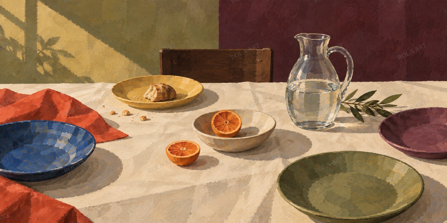 The Evening Table — ภาพจำลองแนวคิด