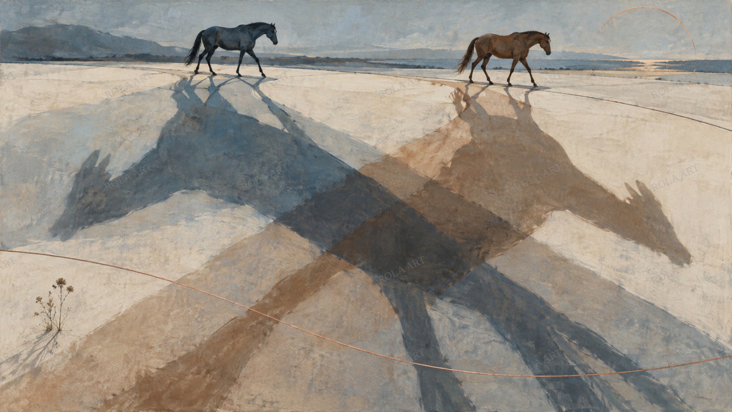One Shadow, Two Paths — ภาพจำลองแนวคิด